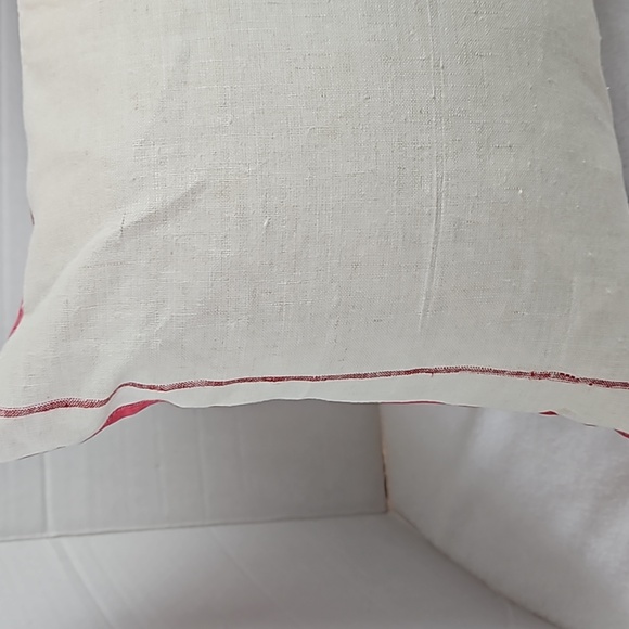 Country Cottagecore Floral Stripes Accent Pillow Down Blend Insert - Picture 5 of 9